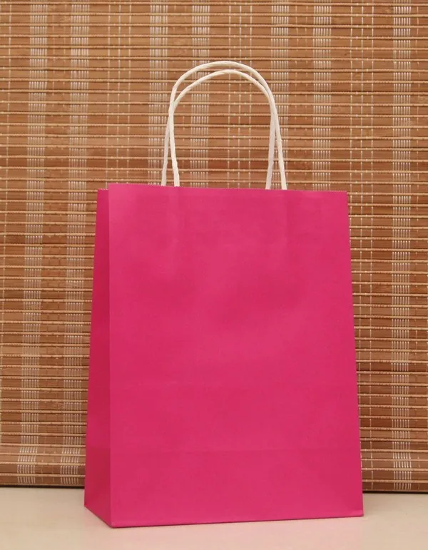 20pcs 27x21x11cm Hot Pink Kraft Paper Gift Bag Festival gift bags Paper bag with handles Cloth Cosmetics Packing Shopping Bags
20pcs 27x21x11cm Hot Pink Kraft Paper Gift Bag Festival gift bags Paper bag with handles Cloth Cosmetics Packing Shopping Bags