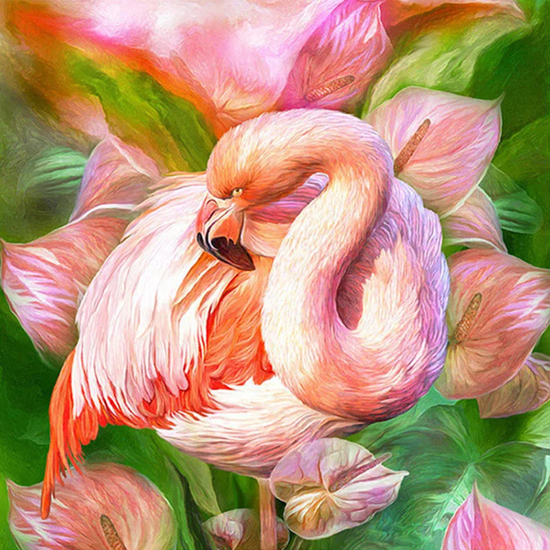 5D DIY Diamond Painting Flamingo Cross Stitch Full Drill Round Diamond Embroidery Diamond Mosaic Pictures Home Decor
5D DIY Diamond Painting Flamingo Cross Stitch Full Drill Round Diamond Embroidery Diamond Mosaic Pictures Home Decor