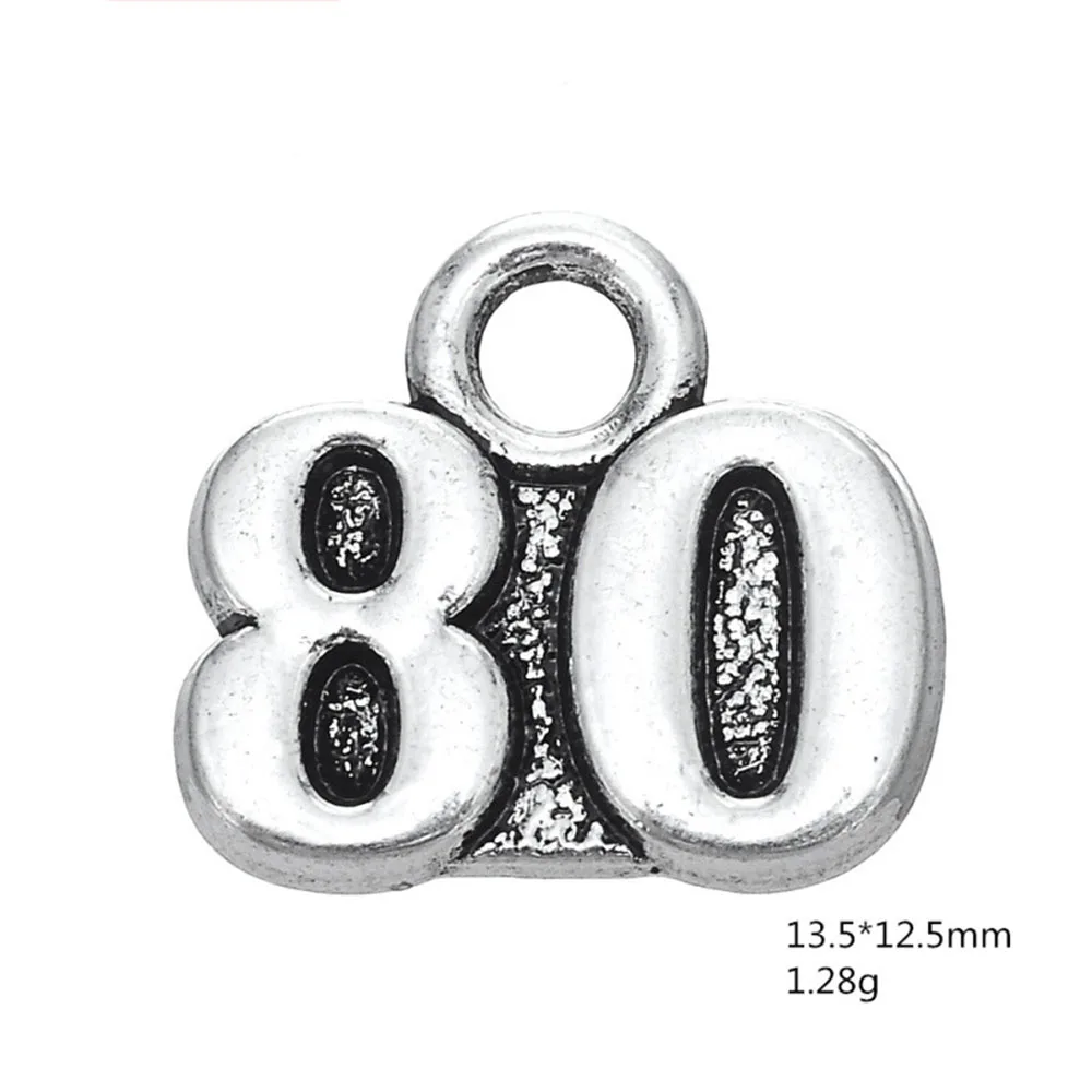 Yamily number Charms 15pcs-- 13x12mm Antique Silver Tone 30 40 50 80 charms pendant for diy jewelry making
Yamily number Charms 15pcs-- 13x12mm Antique Silver Tone 30 40 50 80 charms pendant for diy jewelry making