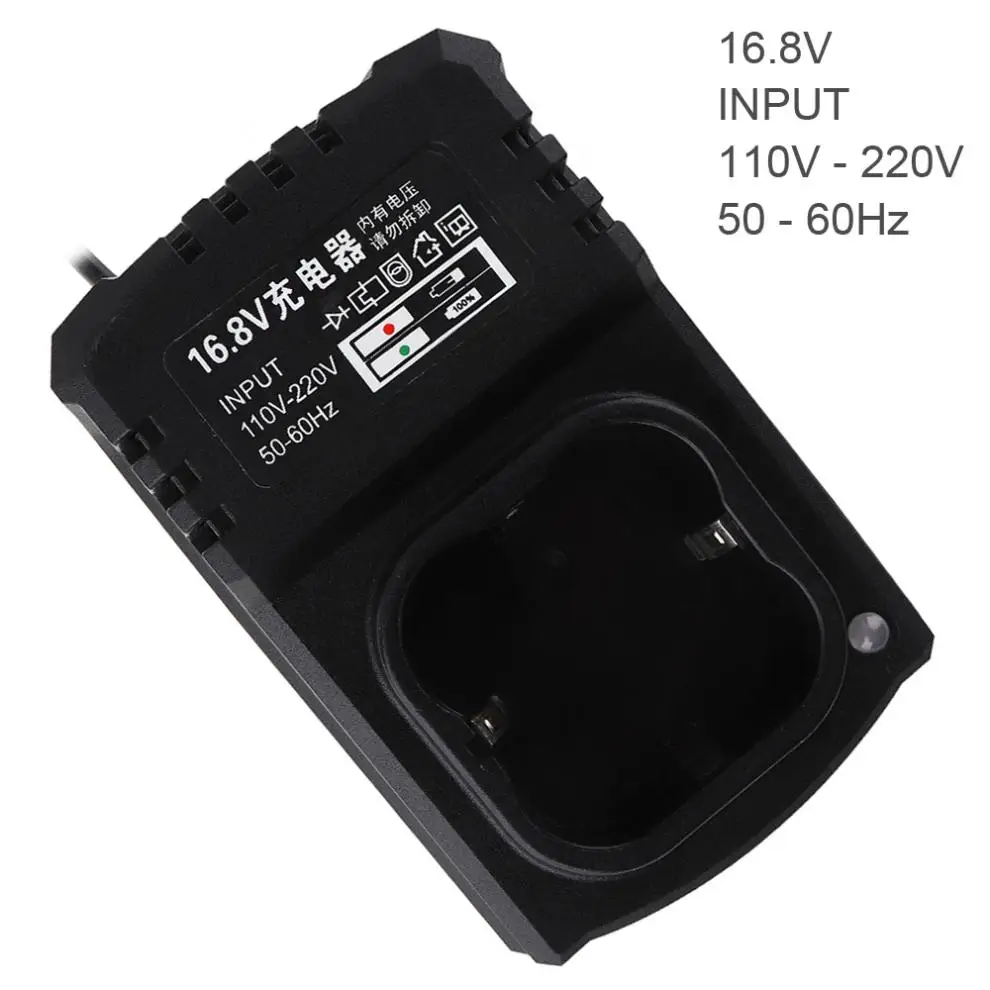 16.8V DC EU/US Portable Li-ion Rechargeable Charger Support 110-220V Power Source for Lithium Drill / Electrical Wrench
16.8V DC EU/US Portable Li-ion Rechargeable Charger Support 110-220V Power Source for Lithium Drill / Electrical Wrench