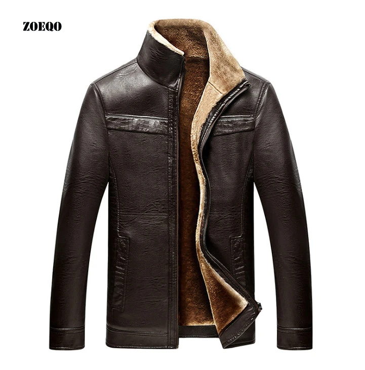 ZOEQO Leather Jacket Men Coats plus size Brand High Quality PU Outerwear Men Business autumn Winter Faux Fur Male Jacket Fleece
ZOEQO Leather Jacket Men Coats plus size Brand High Quality PU Outerwear Men Business autumn Winter Faux Fur Male Jacket Fleece