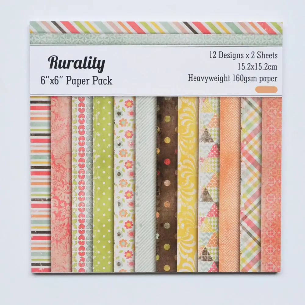 DIY Photo Album Rurality Decorative Scrapbooking Papers Crafts Art Card 6" Single Side Printed 24 Sheets /Set
DIY Photo Album Rurality Decorative Scrapbooking Papers Crafts Art Card 6" Single Side Printed 24 Sheets /Set