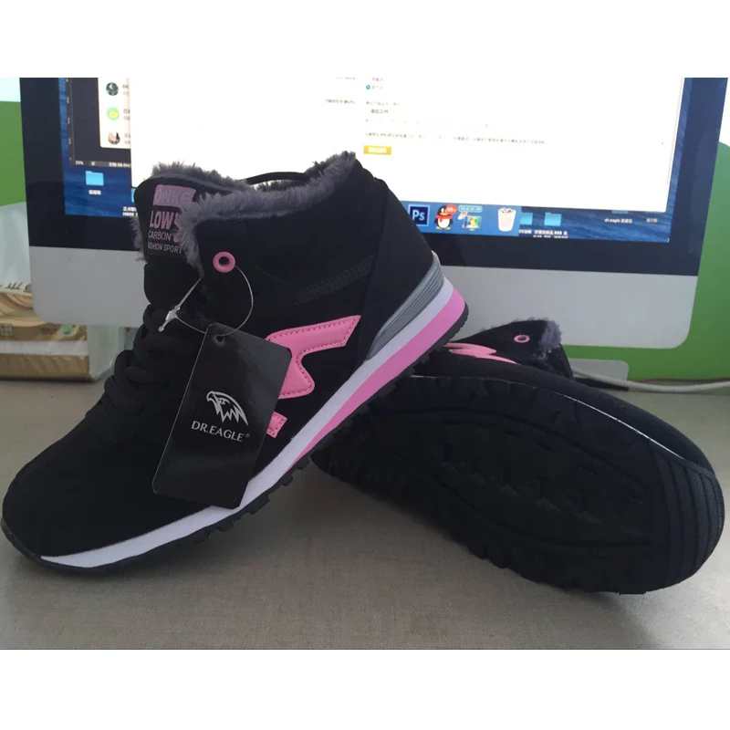 DR.EAGLE Women running shoes Autumn Winter Sport Shoes Warm Running Sneakers Black Red Fur Sport Trainers Leather shoe sports
DR.EAGLE Women running shoes Autumn Winter Sport Shoes Warm Running Sneakers Black Red Fur Sport Trainers Leather shoe sports