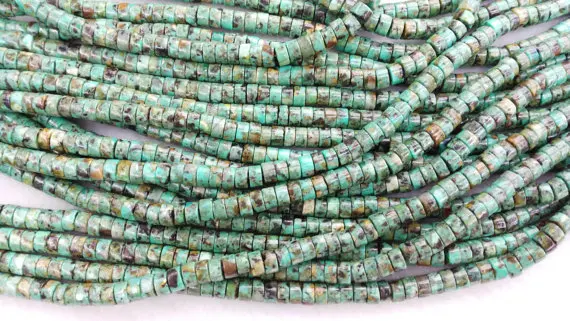 100pcs Genuine African Turquoise beads 4mm 6mm Turquoise stone Round heishi wheel Green loose beads
100pcs Genuine African Turquoise beads 4mm 6mm Turquoise stone Round heishi wheel Green loose beads