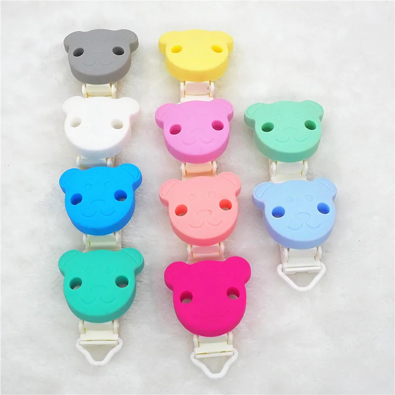 Chengkai 10pcs Plastic Silicone Bear Teether Clips DIY Baby Pacifier Dummy Soother Teething Nursing Jewelry Sensory Toy Clips
Chengkai 10pcs Plastic Silicone Bear Teether Clips DIY Baby Pacifier Dummy Soother Teething Nursing Jewelry Sensory Toy Clips