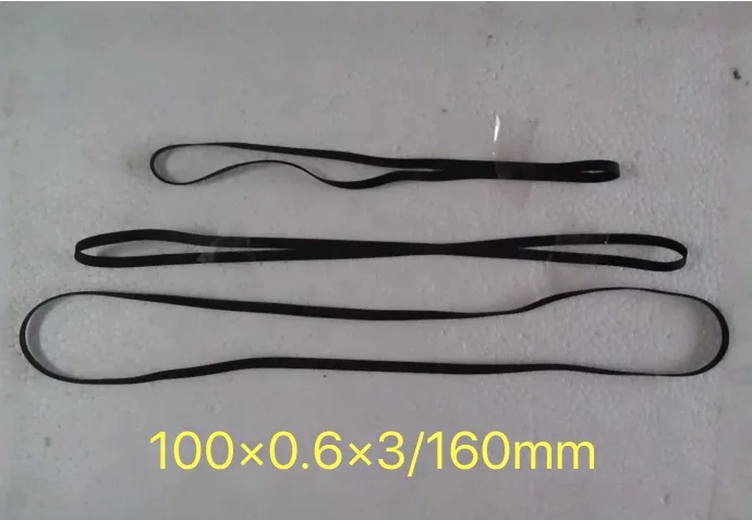 50pcs Fold length:185 Width:4mm Thickness:0.6mm Opener Phonograph Audio Drive Belt Transmission Flat Belt
50pcs Fold length:185 Width:4mm Thickness:0.6mm Opener Phonograph Audio Drive Belt Transmission Flat Belt