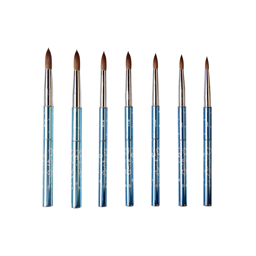 ANGNYA New 1pcs #6#8#10#12#14#16#18#20 Kolinsky Sable Brush Acrylic Nail Art Brush Light Blue Metal Crystal Acrylic Salon A004
ANGNYA New 1pcs #6#8#10#12#14#16#18#20 Kolinsky Sable Brush Acrylic Nail Art Brush Light Blue Metal Crystal Acrylic Salon A004