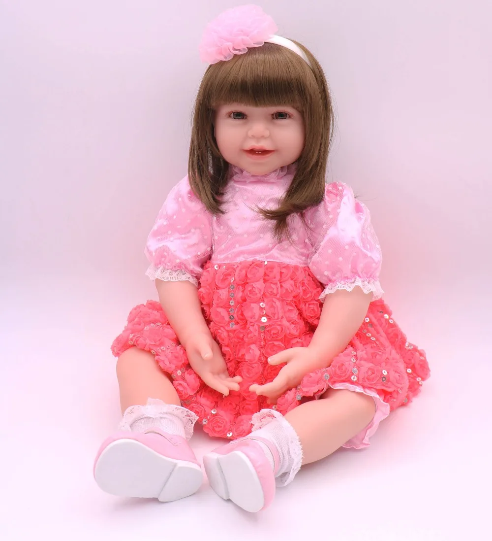 60cm Silicone Reborn Baby Doll Lifelike Newborn Girls bebe Toddler reborn Dolls Child Kids Birthday Gift Present bonecas
60cm Silicone Reborn Baby Doll Lifelike Newborn Girls bebe Toddler reborn Dolls Child Kids Birthday Gift Present bonecas