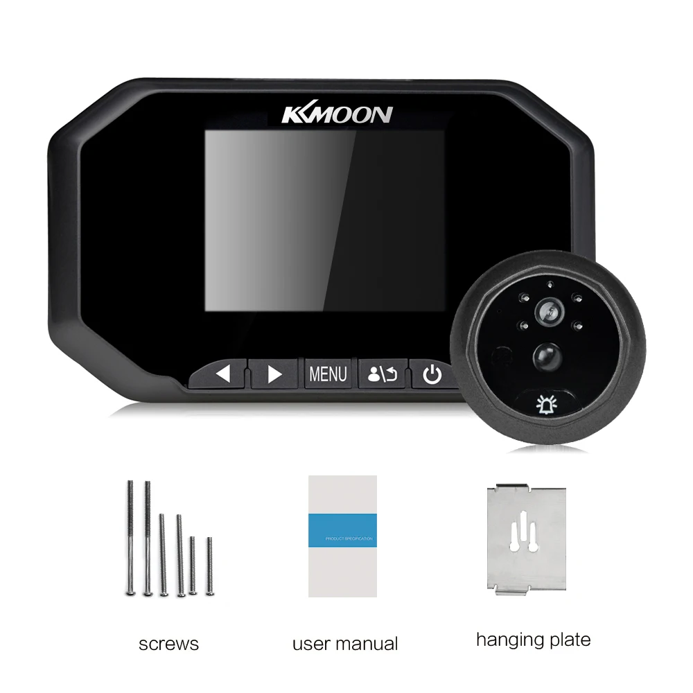 3 inch LCD 720P Digital Doorbell Peephole Viewer 160 Degree PIR Door Eye Doorbell IR Camera Motion Detection Video Recording
3 inch LCD 720P Digital Doorbell Peephole Viewer 160 Degree PIR Door Eye Doorbell IR Camera Motion Detection Video Recording