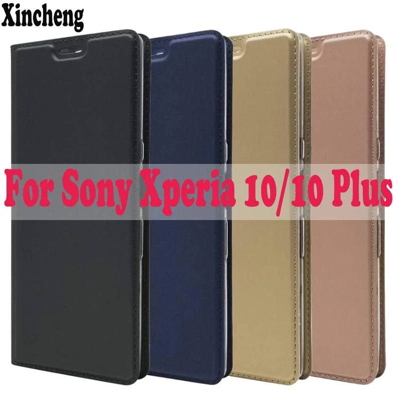Роскошный кожаный PU книга Телефон чехол для sony Xperia 10 Чехол Флип Coque магнит кошелек