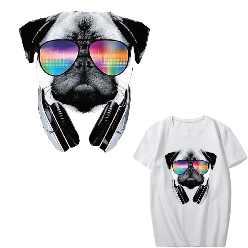 Iron on Transfer DJ Dog Patches for Clothes DIY T-shirt Appliques Heat Transfers Music Patch Stickers for Clothes Thermal Press
Iron on Transfer DJ Dog Patches for Clothes DIY T-shirt Appliques Heat Transfers Music Patch Stickers for Clothes Thermal Press