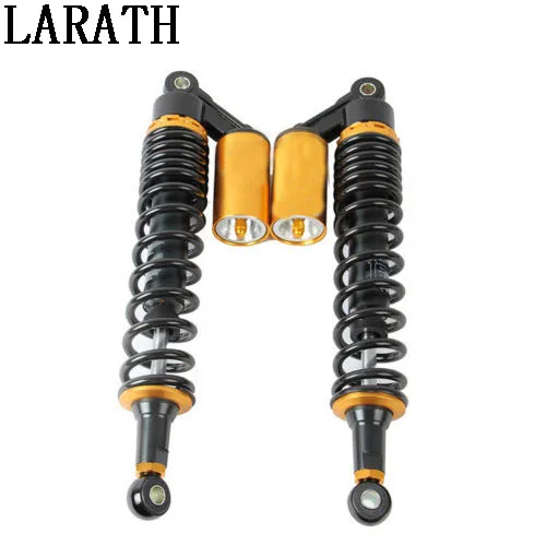 15.75" 400mm Universal Shock Absorbers for Honda/Yamaha/Suzuki/Kawasaki/Dirt bikes/ Gokart/ATV/Motorcycles and Quad.
15.75" 400mm Universal Shock Absorbers for Honda/Yamaha/Suzuki/Kawasaki/Dirt bikes/ Gokart/ATV/Motorcycles and Quad.