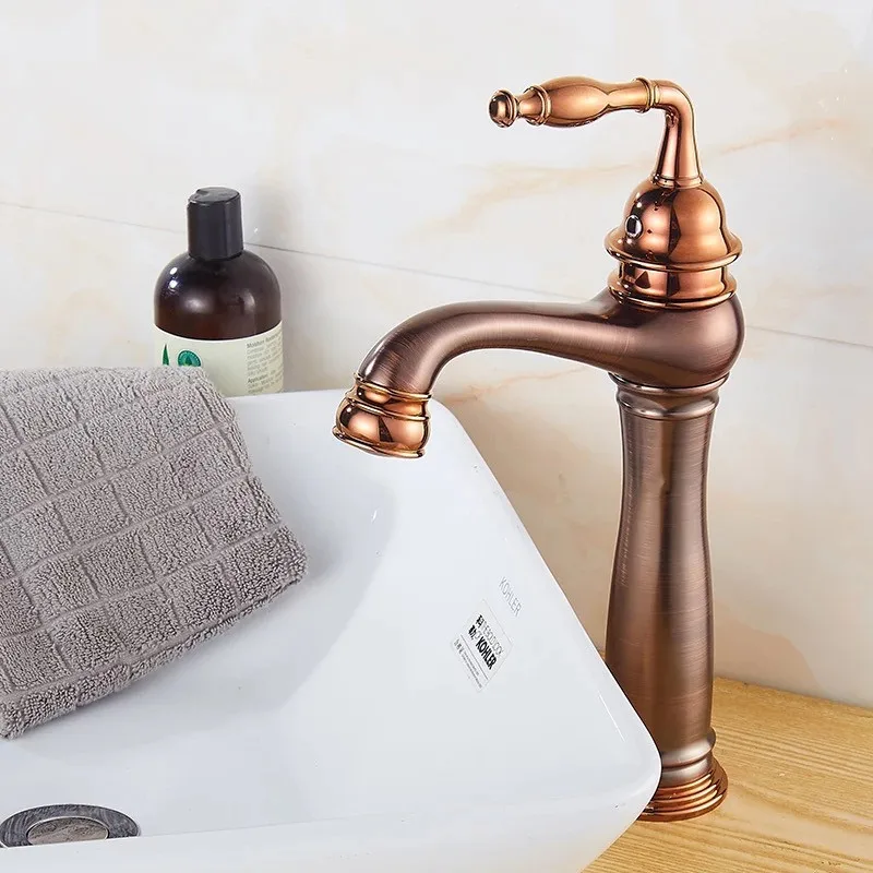 Basin Faucets Rose Gold/Black Brass European Type 360 Rotate Bathroom Mixer Faucet Hot Cold Water Crane Sink Mixer Taps Torneira
Basin Faucets Rose Gold/Black Brass European Type 360 Rotate Bathroom Mixer Faucet Hot Cold Water Crane Sink Mixer Taps Torneira