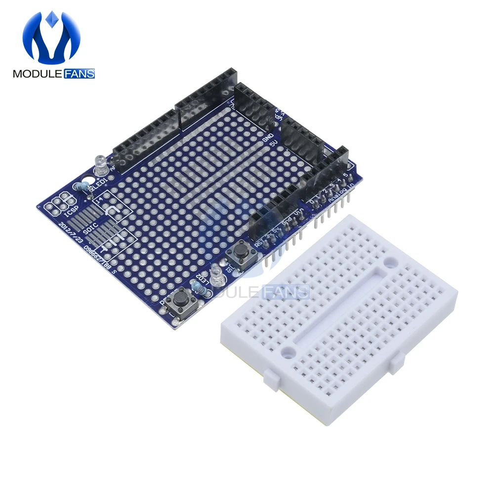 Макетная плата Proto для Arduino UNO R3 ATMEGA328P MEGA328 макетная без припоя Arduino|mini breadboard|breadboard