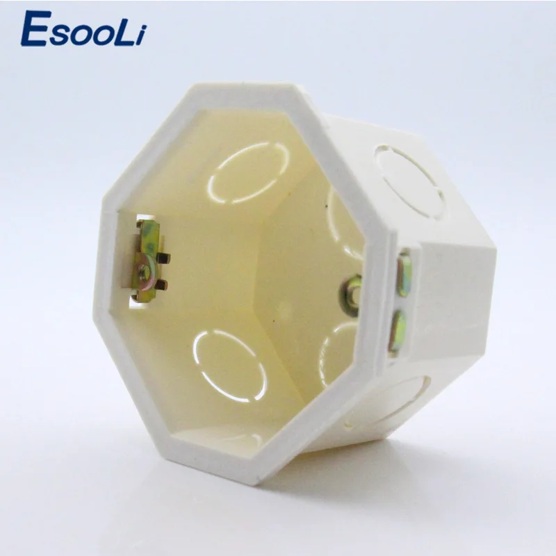 Esooli Free Choose, White Plastic Materials, 82mm*82mm EU Standard Internal Mount Box for 86mm*86mm Standard Wall Light Switch
Esooli Free Choose, White Plastic Materials, 82mm*82mm EU Standard Internal Mount Box for 86mm*86mm Standard Wall Light Switch