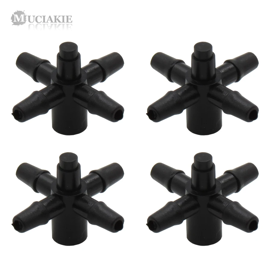 MUCIAKIE 10PCS 5-Way Barb 3/5mm Tubing Hose Connecters Garden Watering Coupling Adapters Micro Drip Irrigation Accessories
MUCIAKIE 10PCS 5-Way Barb 3/5mm Tubing Hose Connecters Garden Watering Coupling Adapters Micro Drip Irrigation Accessories