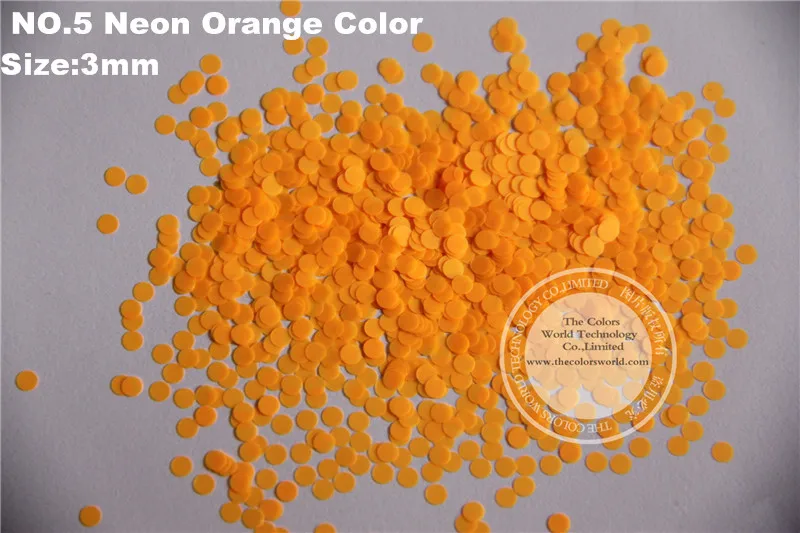 Neon Orange Colors Solvent resistant circledot shapes glitter for nail gel nail polish Other art Decoration
Neon Orange Colors Solvent resistant circledot shapes glitter for nail gel nail polish Other art Decoration