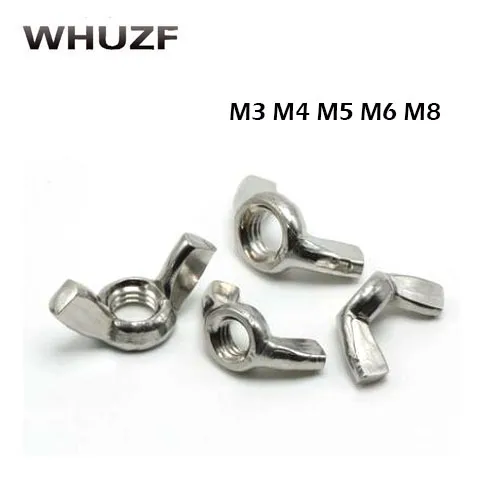 20Pcs M3 M4 M5 M6 M8 DIN315 304 Stainless Steel Hand Tighten Nut Butterfly Nut Ingot Wing Nuts HW120
20Pcs M3 M4 M5 M6 M8 DIN315 304 Stainless Steel Hand Tighten Nut Butterfly Nut Ingot Wing Nuts HW120