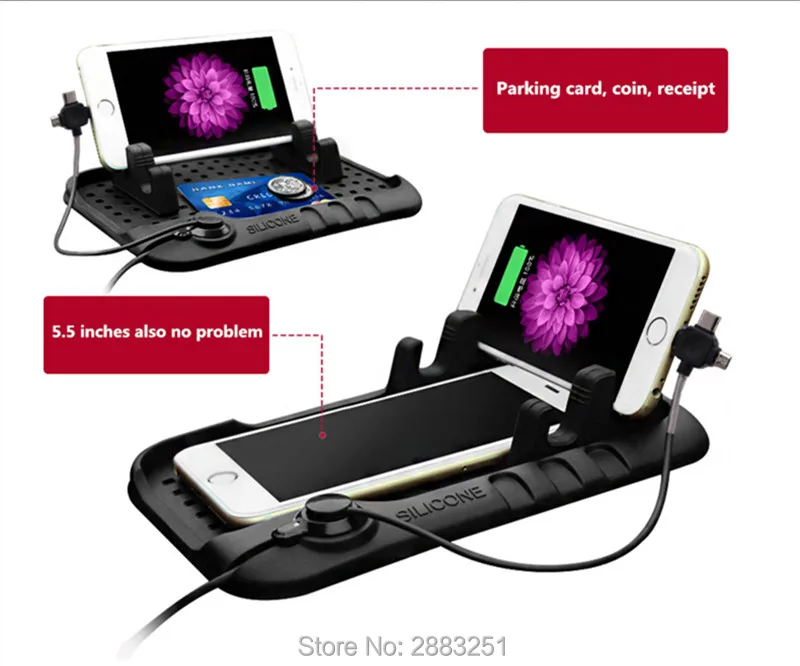Multi-functional Car Navigation Mobile Phone Anti-Slip Mat USB Charger for BMW e46 e90 e39 f30 f10 e36 e60 x5 e53 Accessories | Автомобили