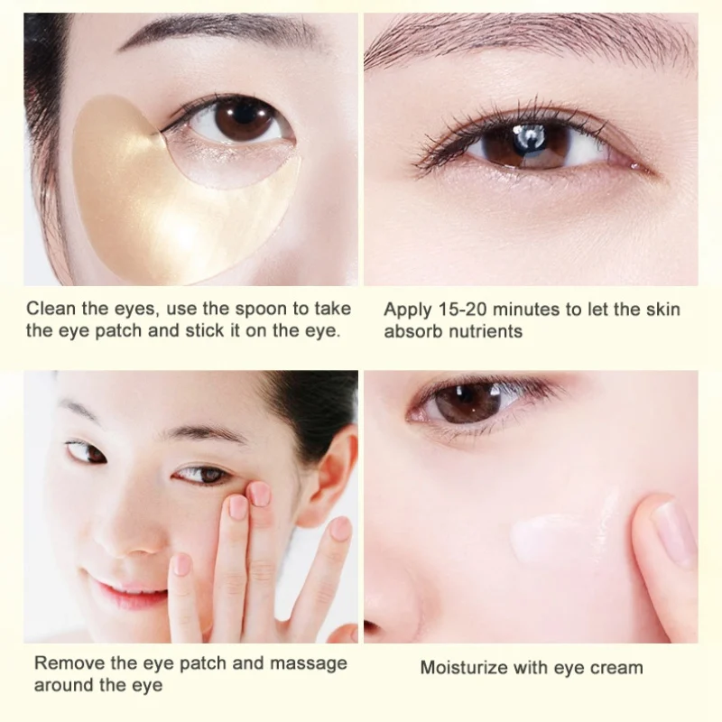 24K Collagen Eye Mask Gel Eye Patches for Eyes Care Face Masks Remover Dark Dircles Bag Eye Patch
24K Collagen Eye Mask Gel Eye Patches for Eyes Care Face Masks Remover Dark Dircles Bag Eye Patch