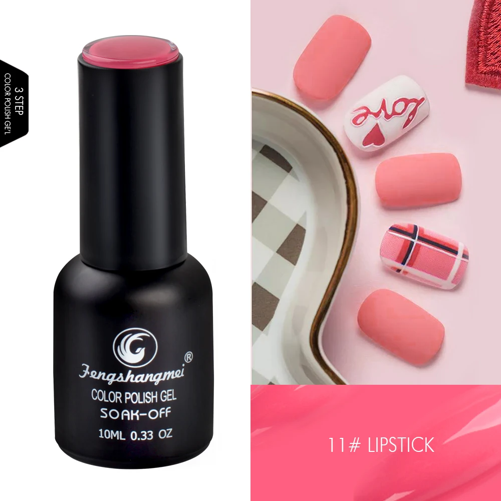 fengshangmei 10ml UV Gel Nail Polish Hot Nail Gel Nail Art Nail Polish Top Coat UV Gel for a Manicure Popular Lacquer
fengshangmei 10ml UV Gel Nail Polish Hot Nail Gel Nail Art Nail Polish Top Coat UV Gel for a Manicure Popular Lacquer
