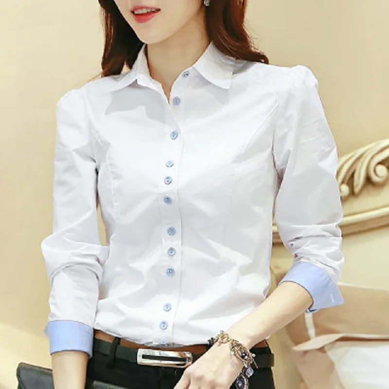 women summer clothing Solid women shirts slim fit long sleeve elastic blouses korean style shirts lady office shirts
women summer clothing Solid women shirts slim fit long sleeve elastic blouses korean style shirts lady office shirts