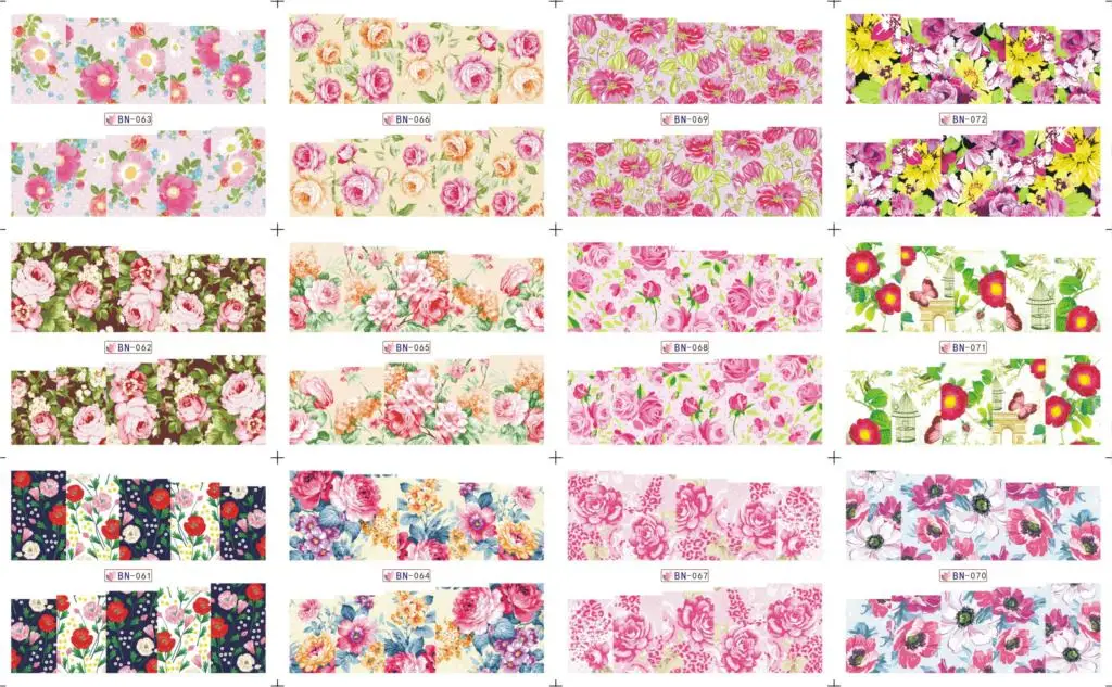 1pcs Water Transfer Sticker on Nails Blooming Flower Decals Tattoo Full Tips Slider Art cute flower Lady Women Wraps | Красота и