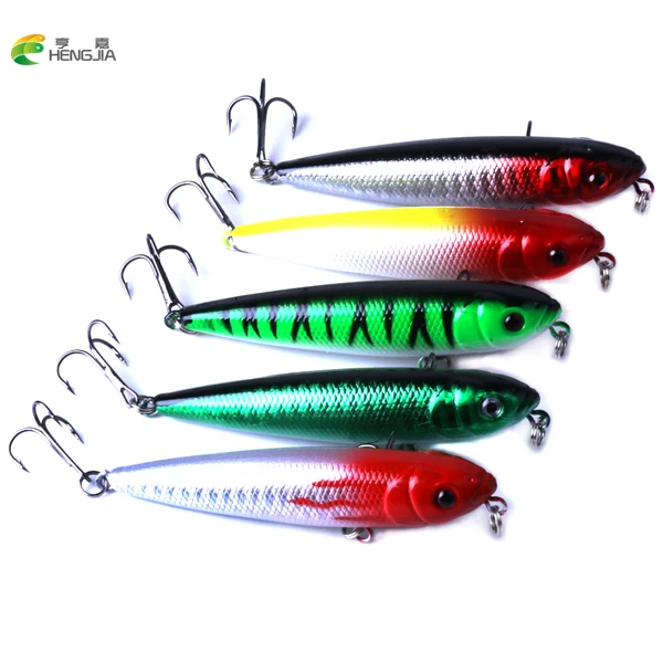 HENGJIA Top Water Wobbler Fishing Lure Hard Plastic Lure Floating/Surface Pencil Minnow Bait 9.1g 8cm Hook Size 6#
HENGJIA Top Water Wobbler Fishing Lure Hard Plastic Lure Floating/Surface Pencil Minnow Bait 9.1g 8cm Hook Size 6#