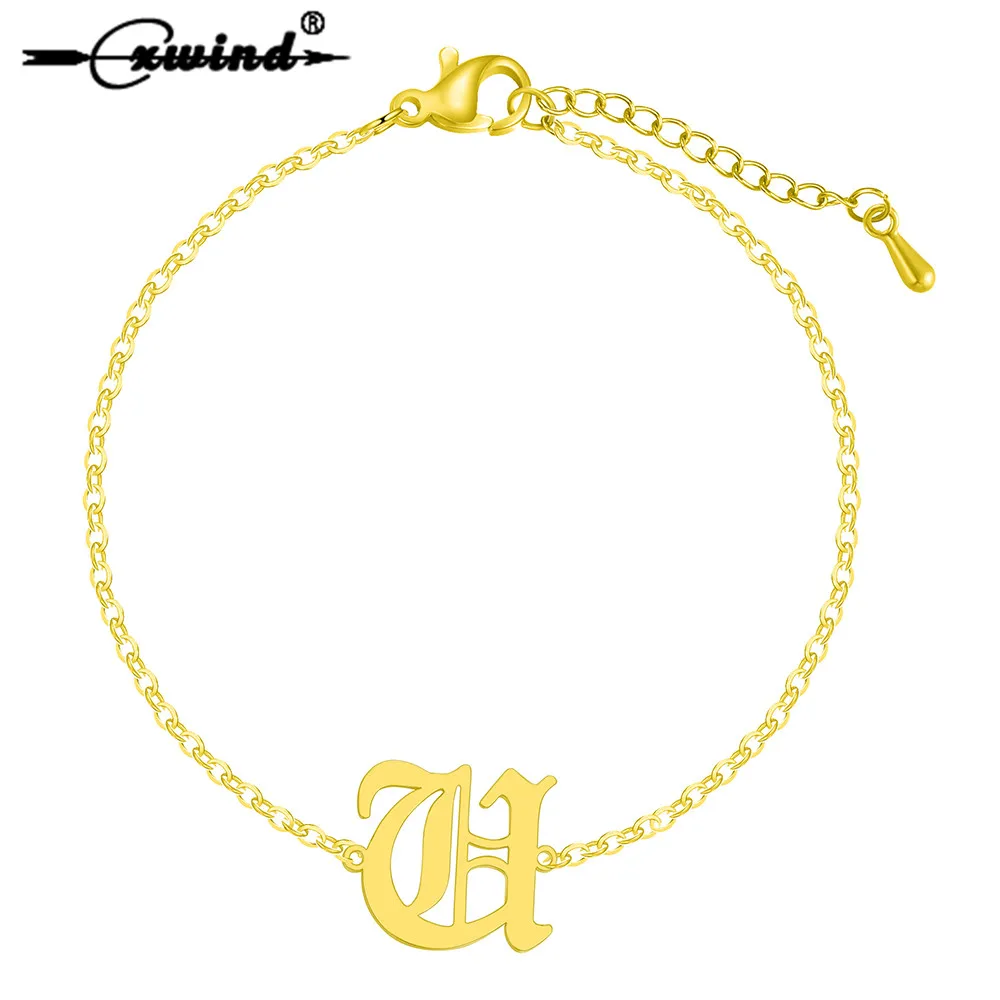 Cxwind Fashion Initial U Jewelry Women Pulseras Stainless Steel Chain Letter Charm Cuff Bracelet & Bangle Best Friends Gift
Cxwind Fashion Initial U Jewelry Women Pulseras Stainless Steel Chain Letter Charm Cuff Bracelet & Bangle Best Friends Gift