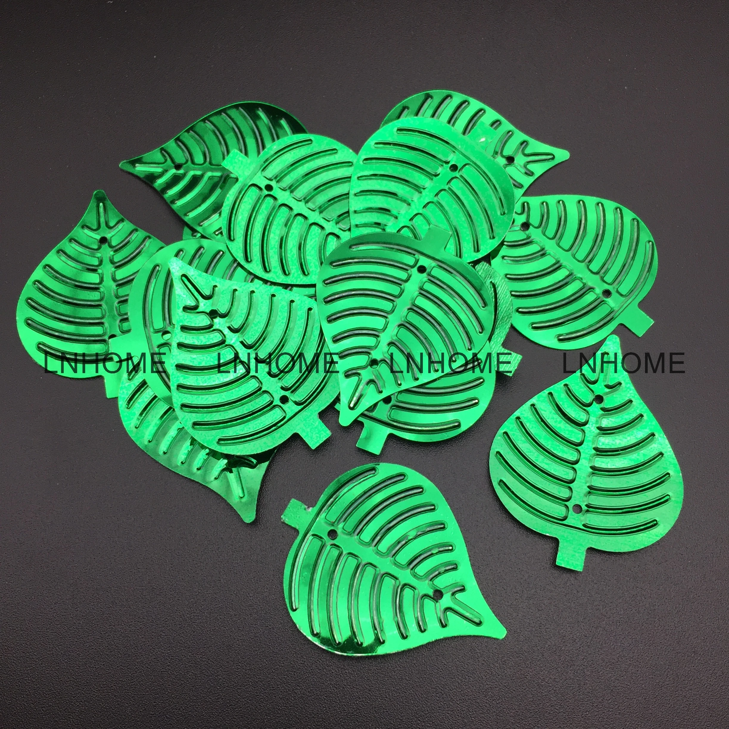 50g/lot PVC Large Leaf Sequins 30*35mm Sewing DIY Christmas Accessories For Crafts Leaves With 2 Holes Green
50g/lot PVC Large Leaf Sequins 30*35mm Sewing DIY Christmas Accessories For Crafts Leaves With 2 Holes Green