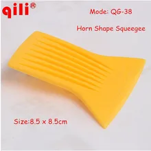 QILI QG-38 Horn Shape Fiber Sticker Squeegee Car Wrapping Tool Window Film Installation Tint Scraper with Best Price