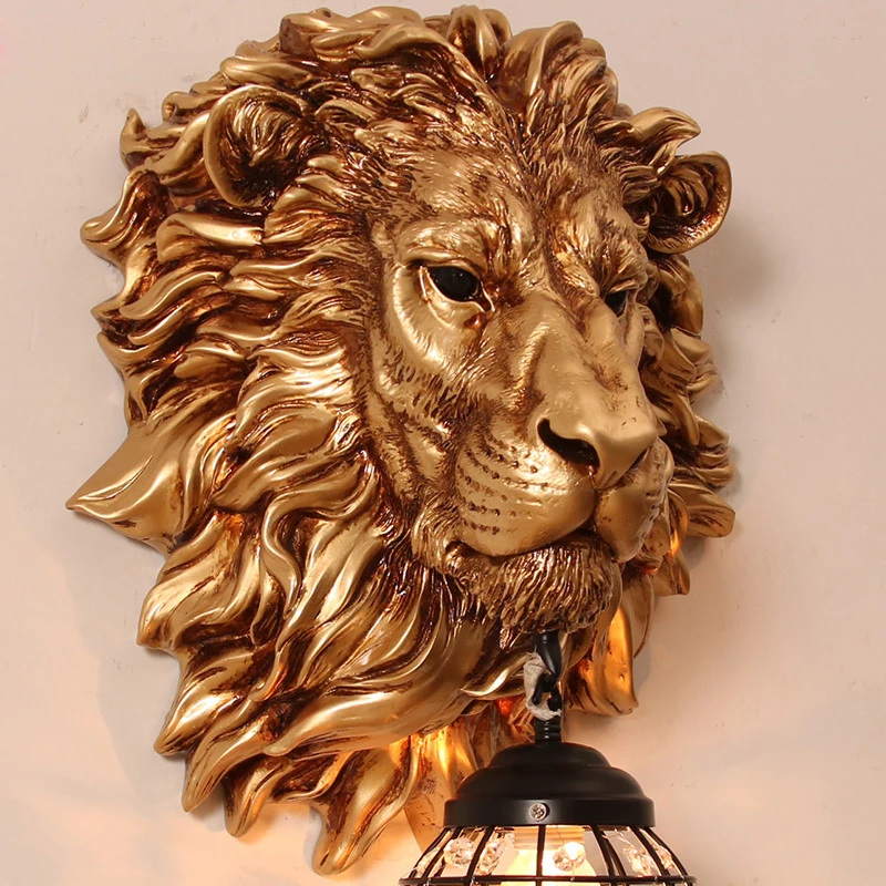 Modern Vintage Sconce Wall Lights living room bedroom retro light aisle background wall big lion head Art Deco led lamps
Modern Vintage Sconce Wall Lights living room bedroom retro light aisle background wall big lion head Art Deco led lamps