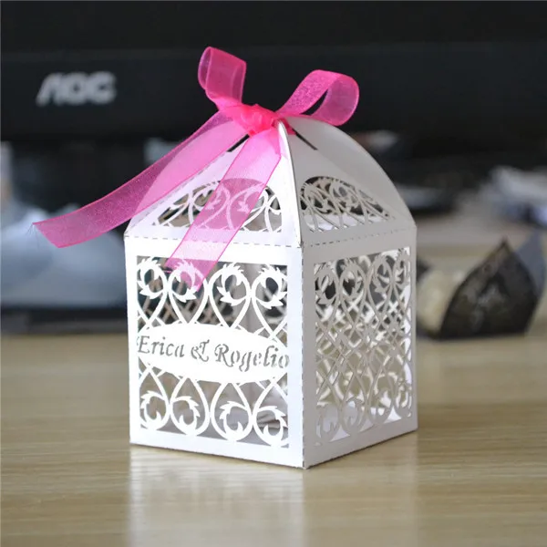 Paper crafts free custom logo 100pcs laser cut "filigree" wedding candy favors wedding favor box
Paper crafts free custom logo 100pcs laser cut "filigree" wedding candy favors wedding favor box