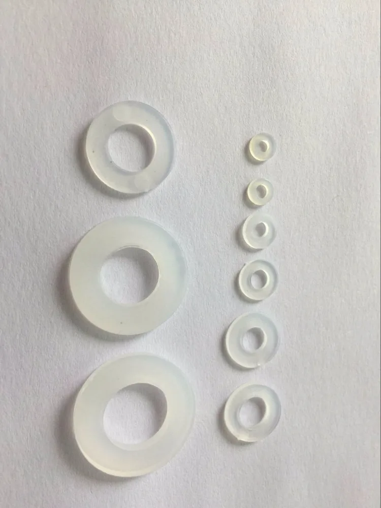 100pcs M2 M2.5 M3 M4 M5 M6 M8 M10 M12 Standard Metric Nylon Flat Thick Washers
