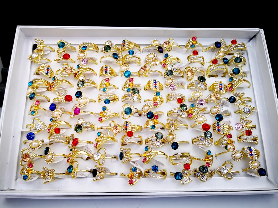 10Pcs Newest Design Women's Gold Rings Mixed Style Colorful Glass Crystal Wholesale Rings Lots Fashion Women Jewelry LR4169
10Pcs Newest Design Women's Gold Rings Mixed Style Colorful Glass Crystal Wholesale Rings Lots Fashion Women Jewelry LR4169