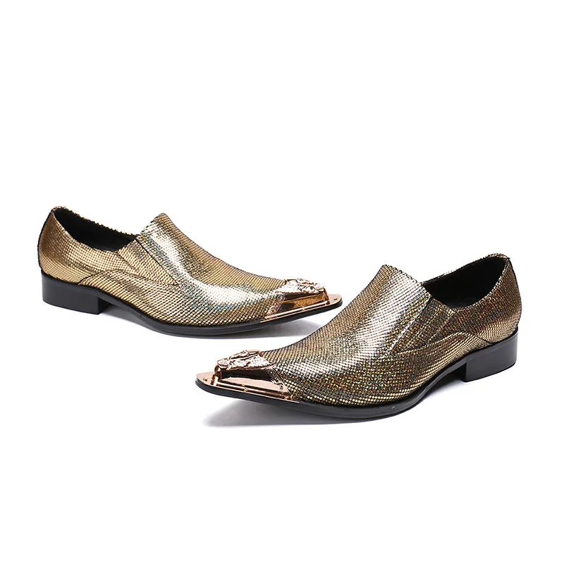 Cow leather British silvery formal business banquet dress men shoes stage iron pointed toe dress men Shoes
Cow leather British silvery formal business banquet dress men shoes stage iron pointed toe dress men Shoes