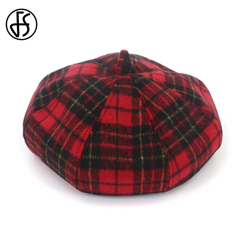FS Wool Plaid Beret Hats Women Winter Ladies Female 2018 New Fashion Autumn Warm Octagonal Cap Retro Painter Hat
FS Wool Plaid Beret Hats Women Winter Ladies Female 2018 New Fashion Autumn Warm Octagonal Cap Retro Painter Hat