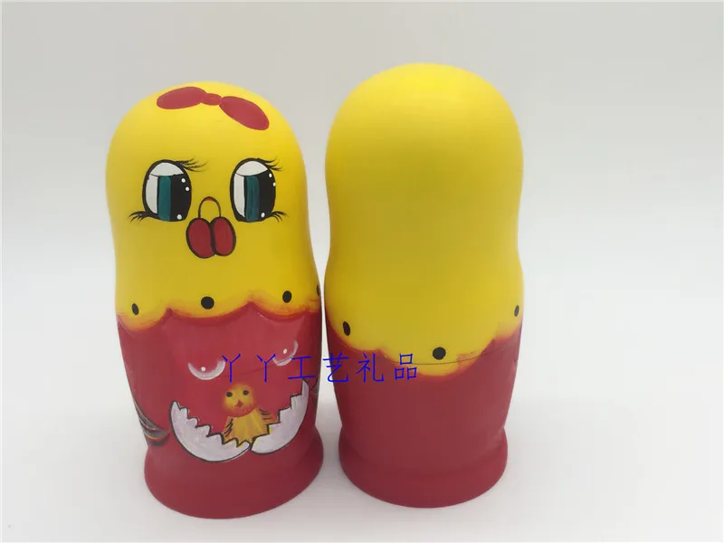 Hand-Made Chicks Painting Orange Lovely 7 Layers Russian Dolls Matryoshka DIY Cartoon Christams Gift Environmental Kid Toy
Hand-Made Chicks Painting Orange Lovely 7 Layers Russian Dolls Matryoshka DIY Cartoon Christams Gift Environmental Kid Toy