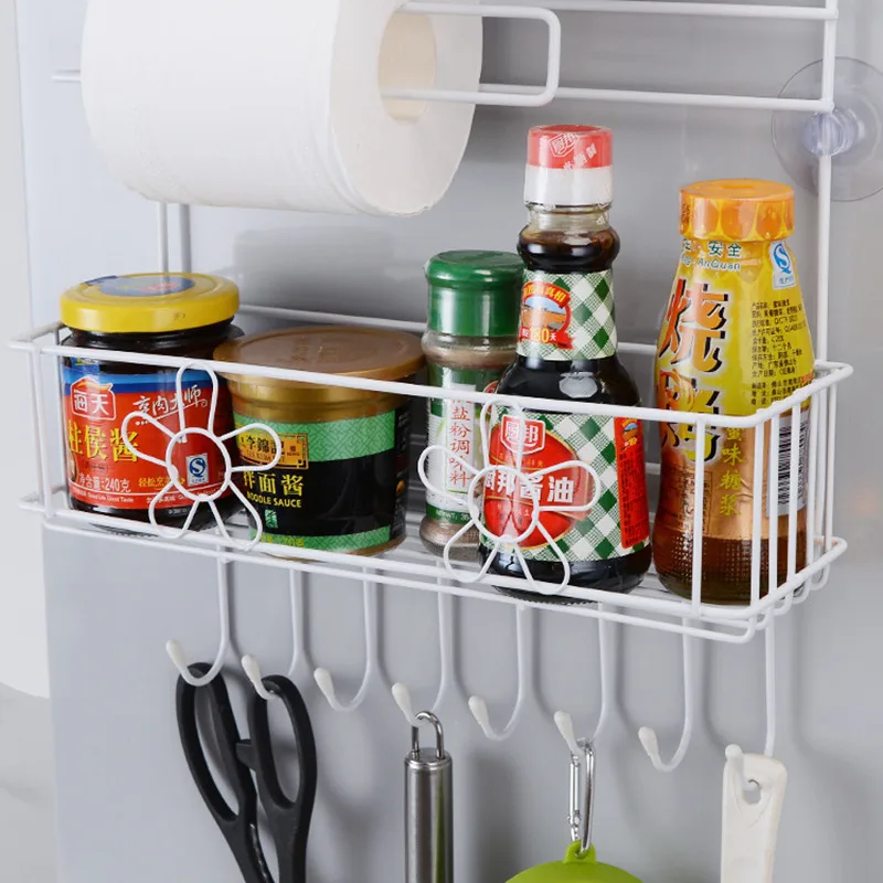 Refrigerator Broadside Shelf Rack Storage Rack Multi-layer Kitchen Organizer Sidewall Spice Film Rack Whit Sucker
Refrigerator Broadside Shelf Rack Storage Rack Multi-layer Kitchen Organizer Sidewall Spice Film Rack Whit Sucker