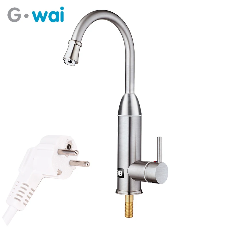 GWAI Instant Hot Water Tap Kitchen Cocina Water Heater Faucet Tankless Water Heater Tap Fast Heating Verwarming Musluk 220V-240V
GWAI Instant Hot Water Tap Kitchen Cocina Water Heater Faucet Tankless Water Heater Tap Fast Heating Verwarming Musluk 220V-240V