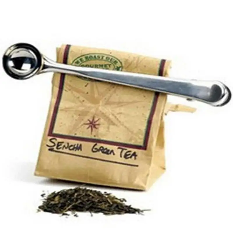 Stainless Steel Ground Coffee Measuring Scoop Spoon With Bag Seal Clip Silver LX6307
Stainless Steel Ground Coffee Measuring Scoop Spoon With Bag Seal Clip Silver LX6307