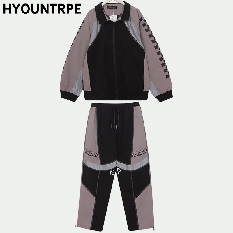 2 Pieces Sets Men Fashion Reflective Full Zipper Embroidery Jackets And Drewstring Loose Fit Pants Unisex Hip Hop New Spring Set
2 Pieces Sets Men Fashion Reflective Full Zipper Embroidery Jackets And Drewstring Loose Fit Pants Unisex Hip Hop New Spring Set