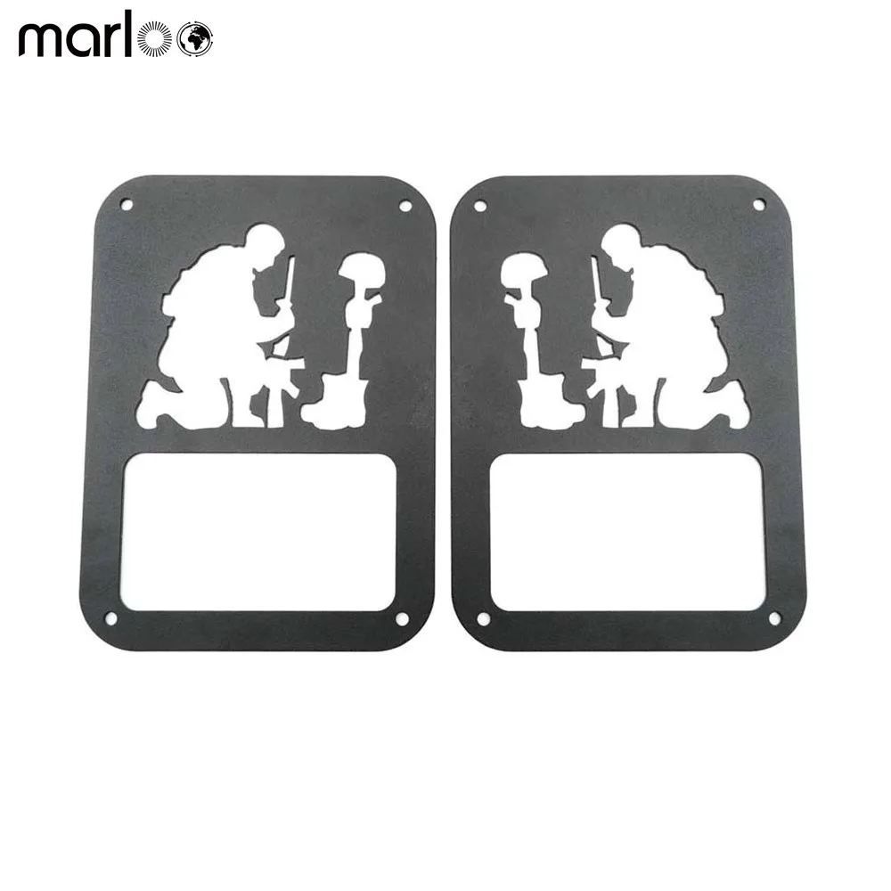 Marloo For 2007 - 2017 Jeep Wrangler JK Unlimited Black Light Guard "Fallen Soldier Style" Rear Taillights Tail Light Cover
Marloo For 2007 - 2017 Jeep Wrangler JK Unlimited Black Light Guard "Fallen Soldier Style" Rear Taillights Tail Light Cover