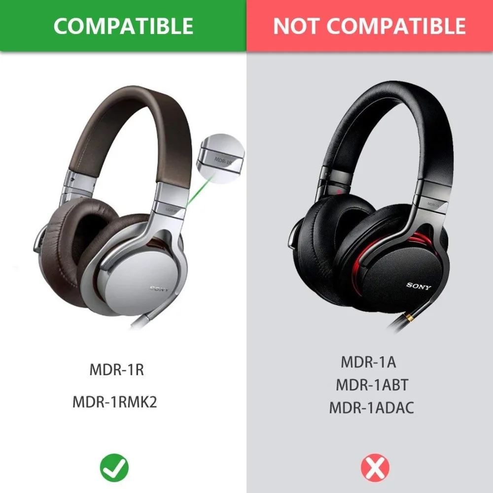 Protein Leather SONY MDR-1R MDR 1R MDR-1RNC MDR 1RNC Headphone Replacement Ear Pads Cushion Cups Cover Earpads Repair Parts
Protein Leather SONY MDR-1R MDR 1R MDR-1RNC MDR 1RNC Headphone Replacement Ear Pads Cushion Cups Cover Earpads Repair Parts