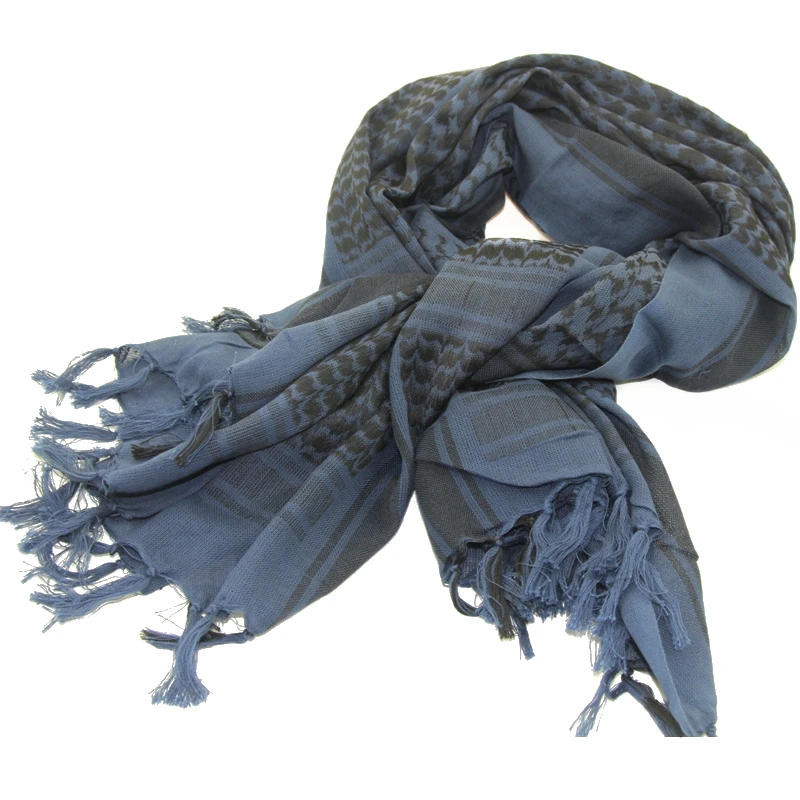 Wholesale Tactical Scarf Outdoor Unisex Military Keffiyeh Shemagh Arab Scarf Shawl Neck Cover Head Wrap Blue
Wholesale Tactical Scarf Outdoor Unisex Military Keffiyeh Shemagh Arab Scarf Shawl Neck Cover Head Wrap Blue