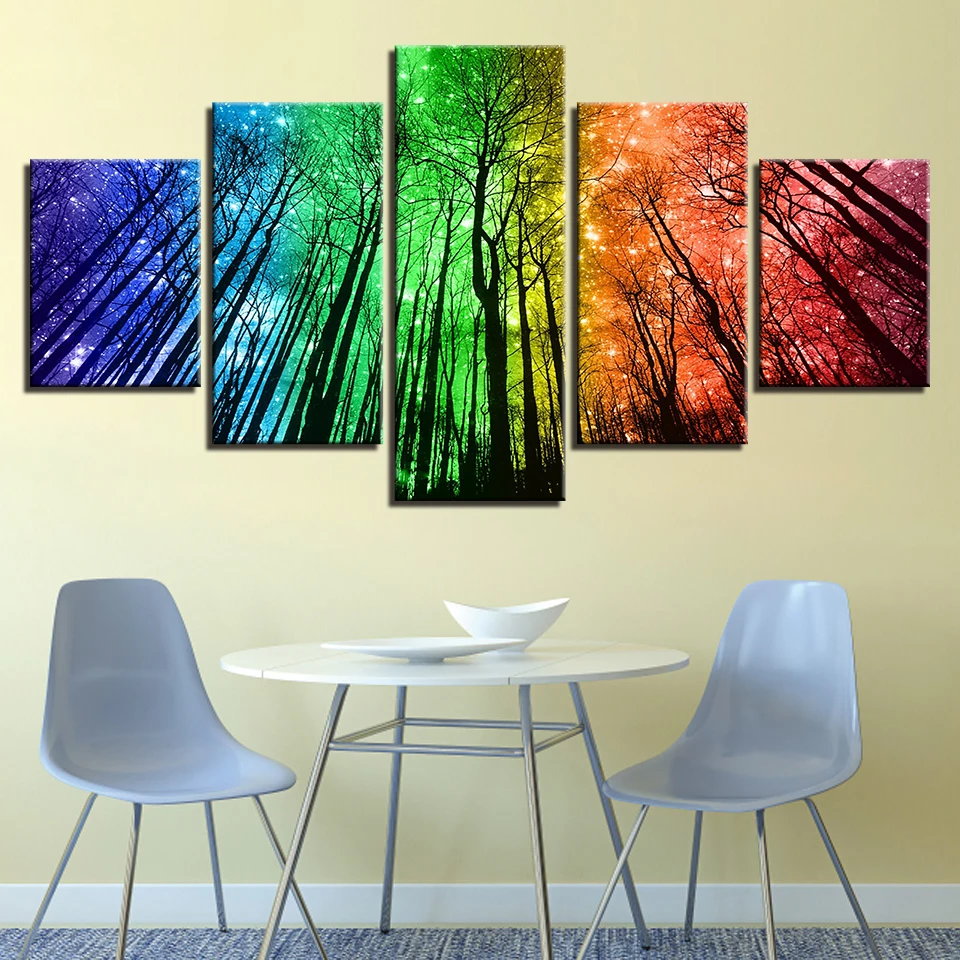 Canvas Modern Unframed Living Room HD Home Decor 5 Panel Colorful Tree Landscape Printed Pictures Modular Poster Wall Art
Canvas Modern Unframed Living Room HD Home Decor 5 Panel Colorful Tree Landscape Printed Pictures Modular Poster Wall Art