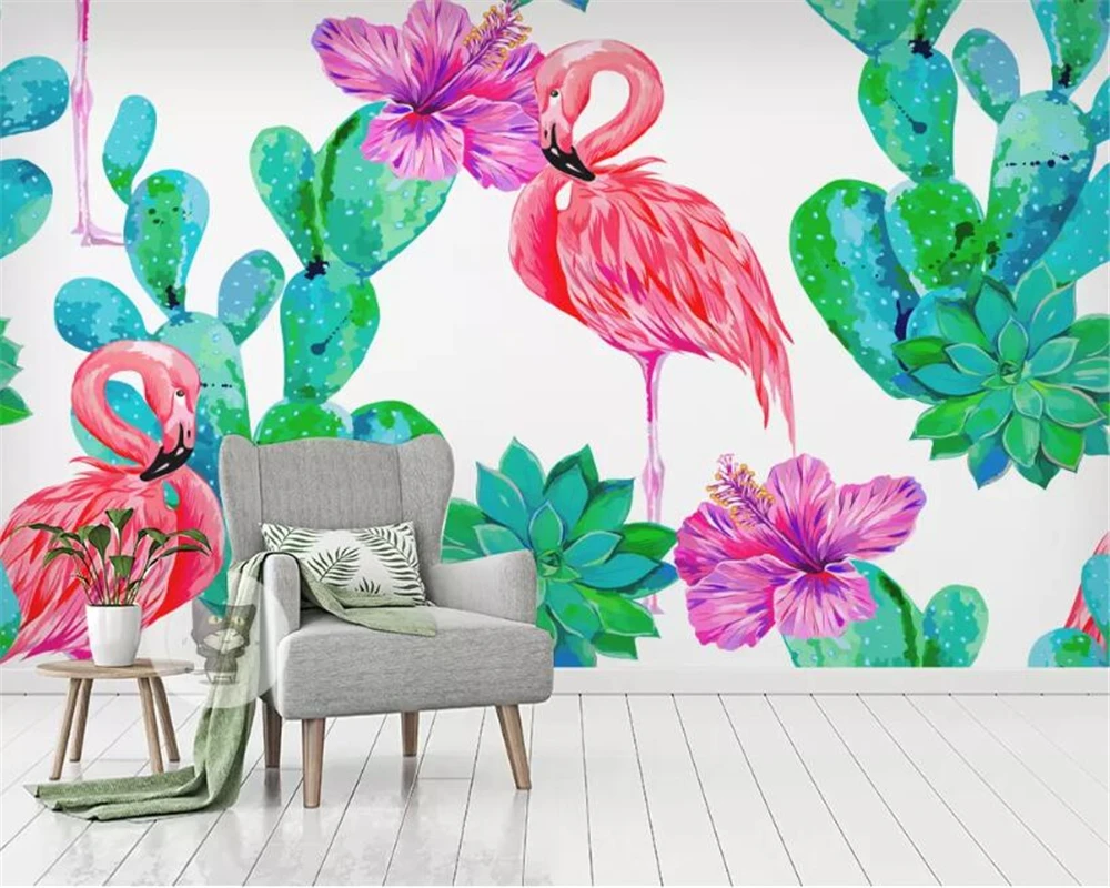 wall papers home decor flamingo cactus flowers Living room sofa bedroom background wall 3d wallpaper papel pintado
wall papers home decor flamingo cactus flowers Living room sofa bedroom background wall 3d wallpaper papel pintado