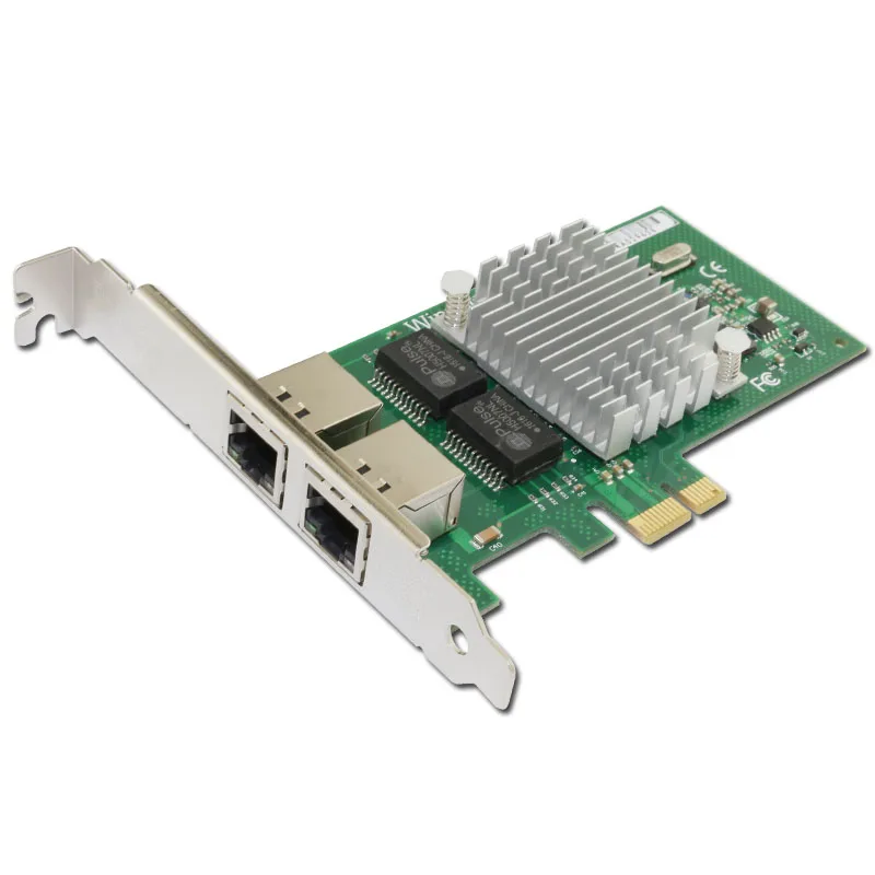 Winyao WY580T PCI-E X1 10/100/1000 Мбит/с двухпортовый гигабитный Ethernet сетевой интерфейс карта 2