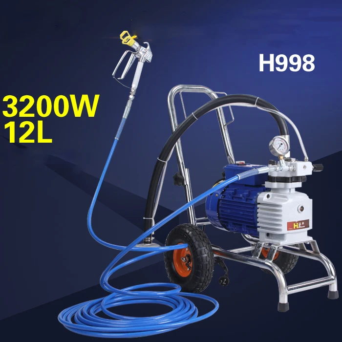 High-pressure airless 3500W/2800W spraying machine painting sprayer H998 Paint putty spray gun machine H989 H979 H999 H6900
High-pressure airless 3500W/2800W spraying machine painting sprayer H998 Paint putty spray gun machine H989 H979 H999 H6900