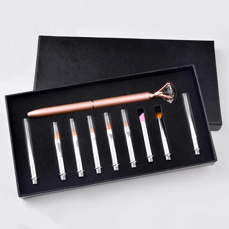 Quartz Halo Nail Pen With Rhinestones UV Gel Polish Line Pen For Painting Drawing Manicure Tools Kit Nail Art Brush Set 10pcs
Quartz Halo Nail Pen With Rhinestones UV Gel Polish Line Pen For Painting Drawing Manicure Tools Kit Nail Art Brush Set 10pcs